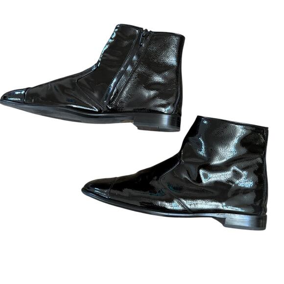 NWOT Jeffrey Campbell Gretta Cap Toe Black Booties – Sz 8.5 - Picture 4 of 8